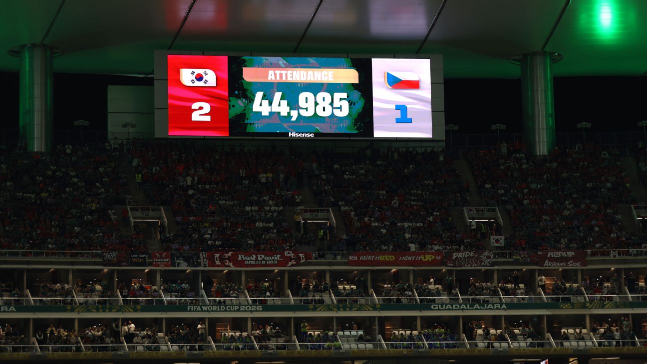 世界杯空座风波升级，FIFA为韩国捷克44985人数据辩护
